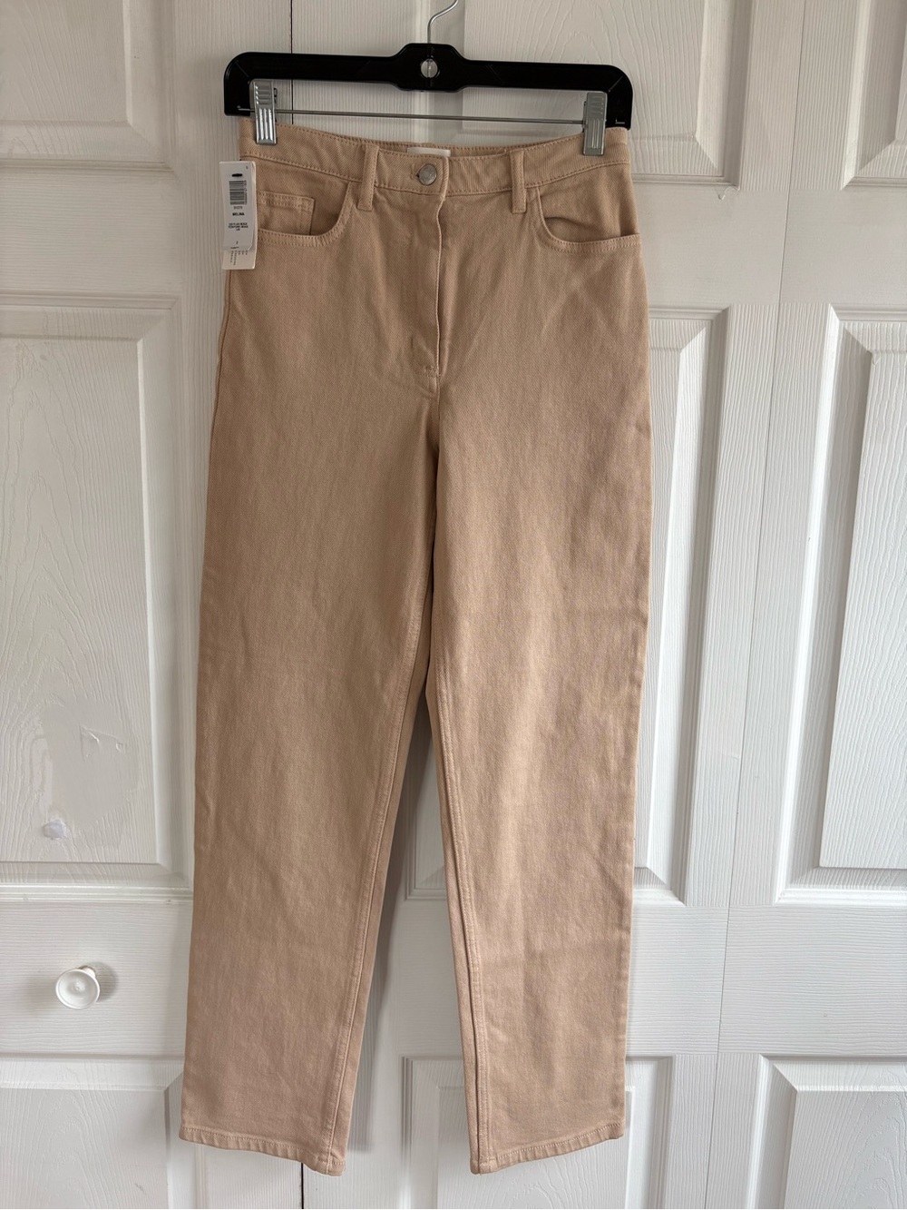 Aritzia Wilfred Melina GD Flax Beige Jeans Pants Straight Leg 2 Preppy Academia‎